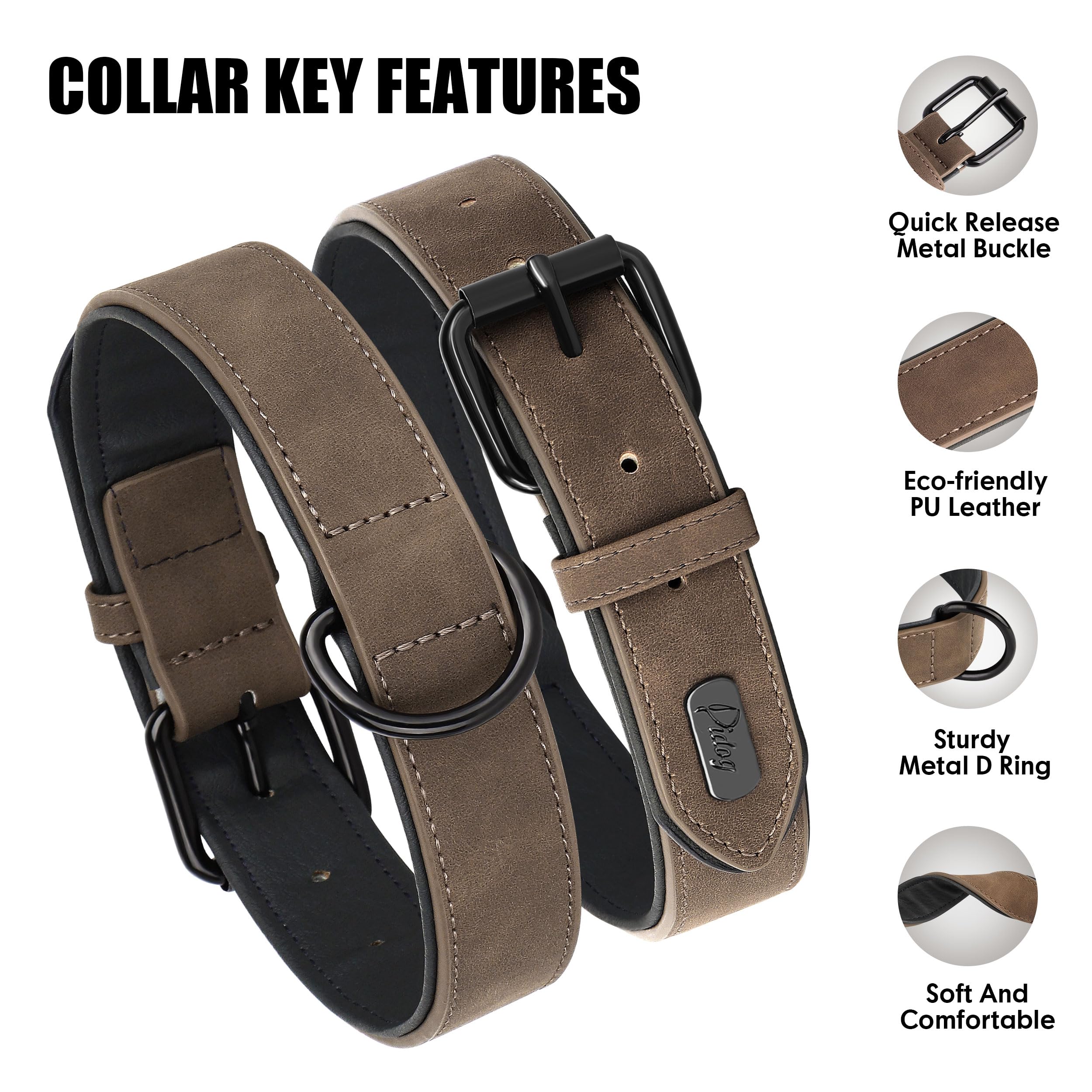 Didog D-ring closeup features leash attachment and ID tag options