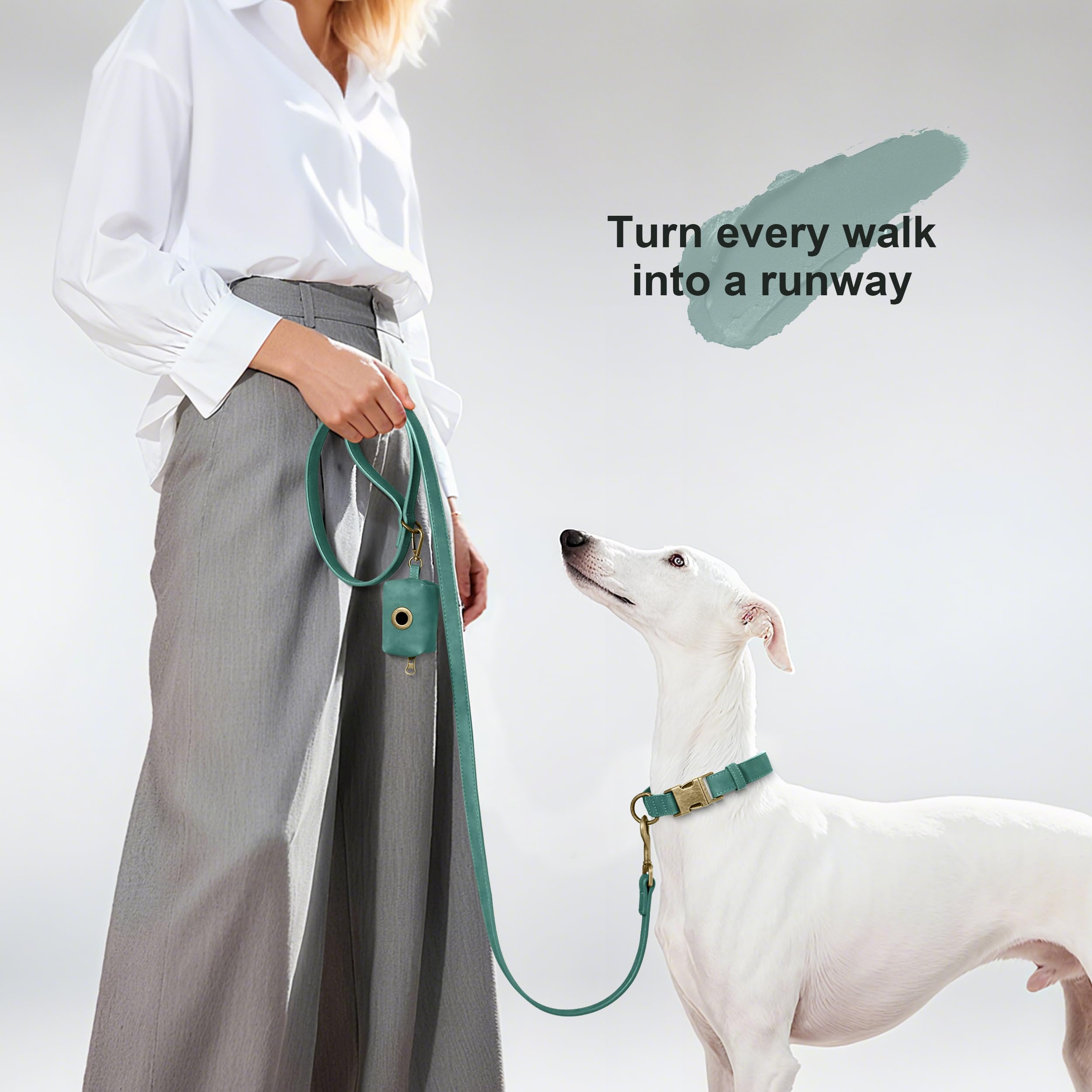 Didog adjustable collar showing size range for medium dogs 13-21 inches