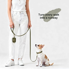Didog soft PU leather dog collar wipe-clean surface—easy maintenance after outdoor adventures.