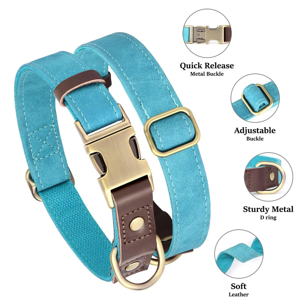 Didog buckle-detail image highlights quick-release metal buckle for easy on-off