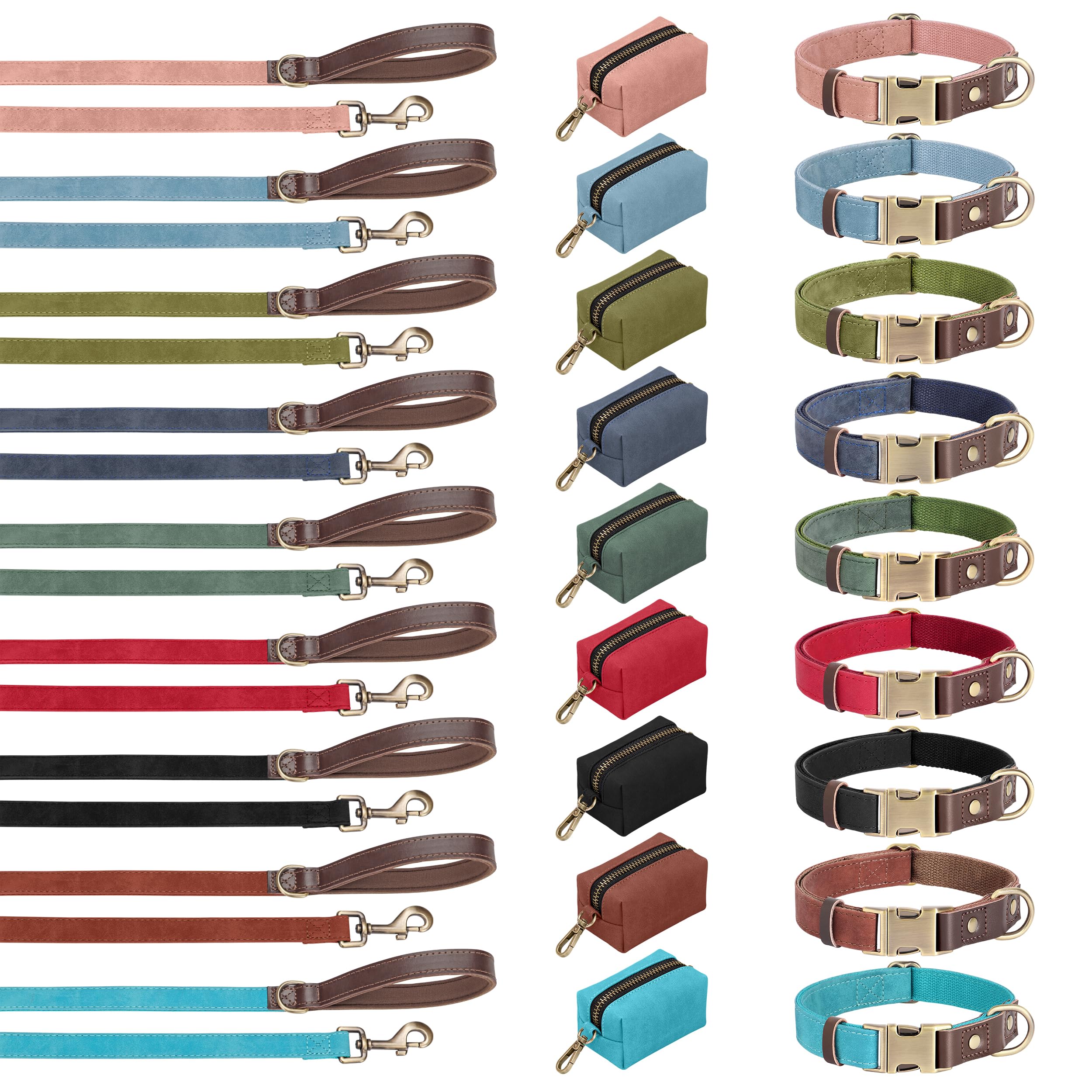 Didog on-dog image shows the light blue collar in daily use