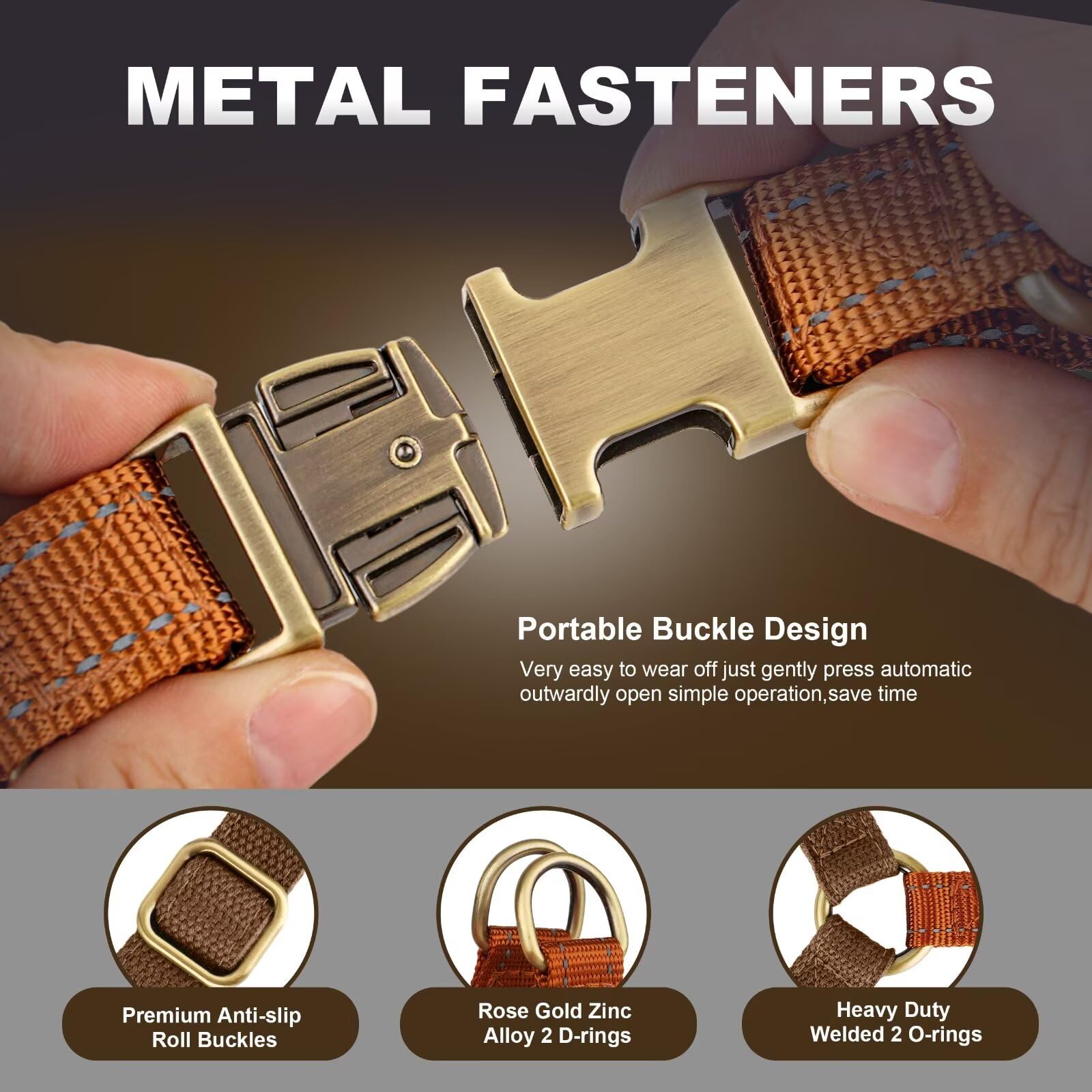 Didog Step-In harness chest strap closeup demonstrates proper fit and chest support.