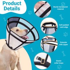 Didopet soft neck pad adds gentle comfort for post-surgery wear