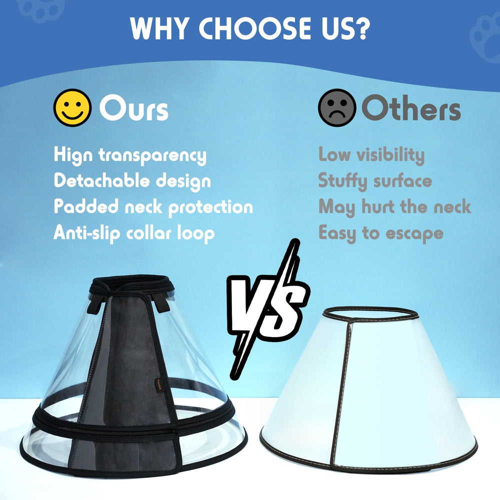 Didopet XL-Long clear design maintains visibility to reduce stress