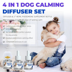 Die-matic dog calming diffuser closeup highlighting the diffuser and calming diffusion surface for smoother operation