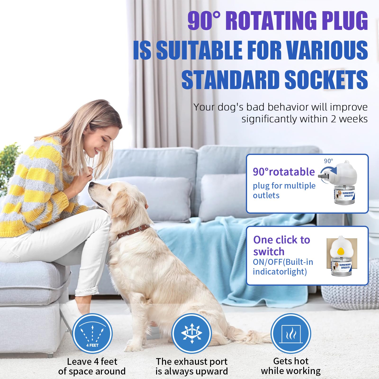 Die-matic dog relaxing scenario ideal for stressful events like fireworks