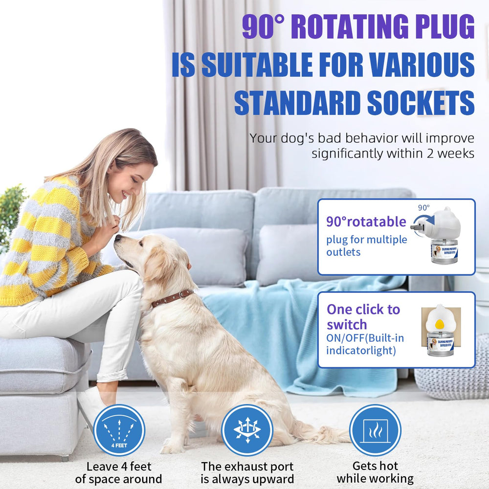 Die-matic dog relaxing scenario ideal for stressful events like fireworks