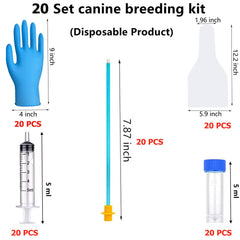DIELLY dog semen collection bag view with clear surface for easy observation.