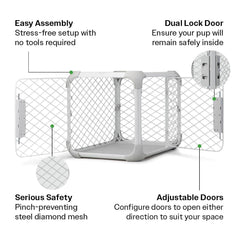 Diggs Evolv modular doors arrangement illustrating customizable access