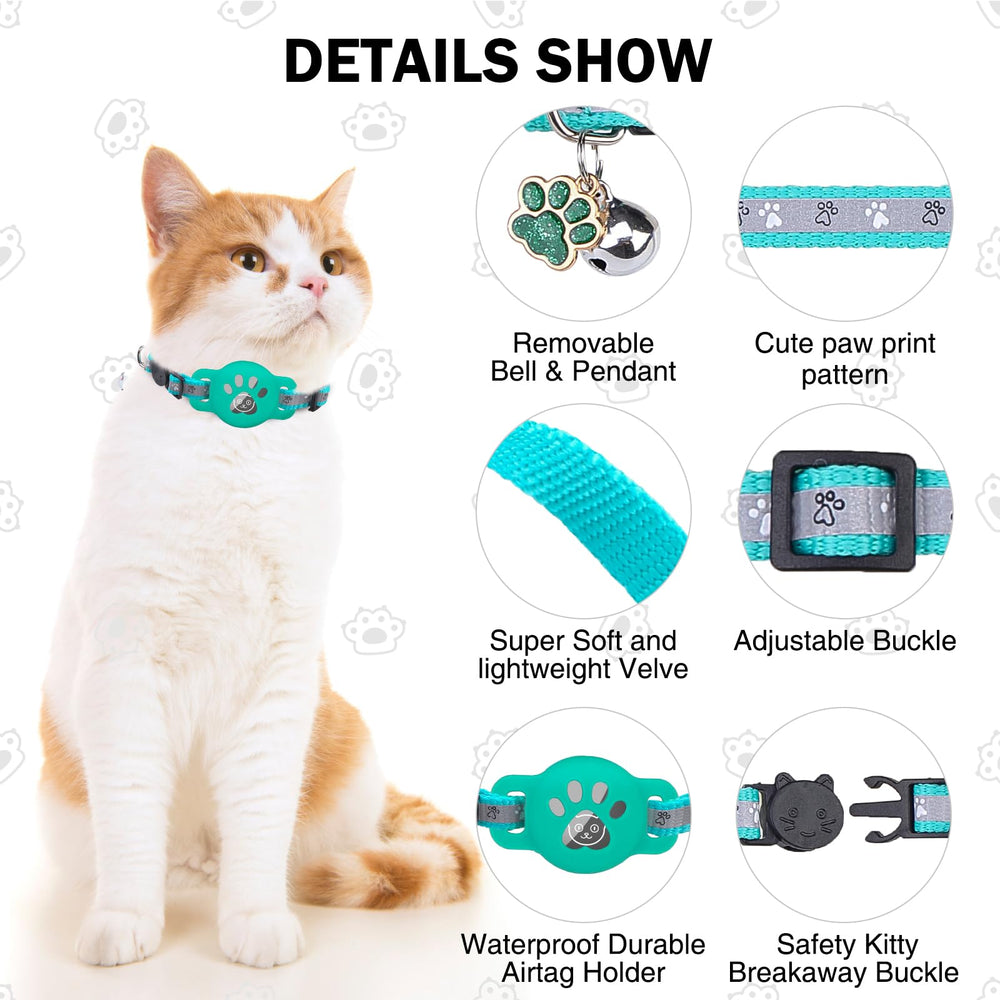 DILLYBUD cat collar bell emits a clear sound to locate pets.