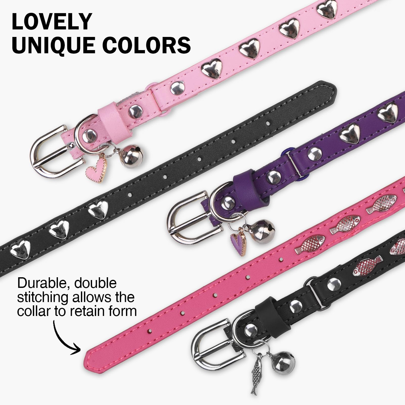 DILLYBUD pink collar on indoor cat ideal for daily wear