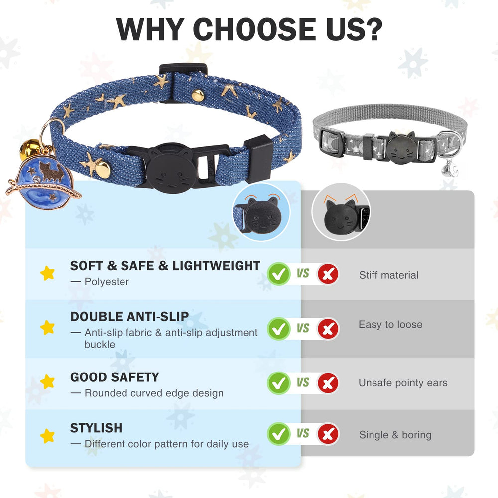 DILLYBUD daisy charm cat collar offers cute detail and personalization flair.