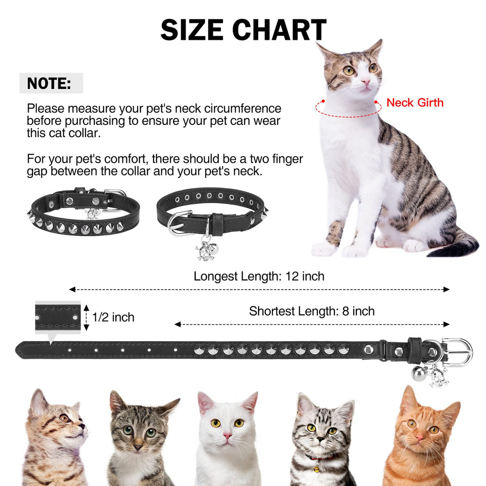 DILLYBUD leather cat collar skull charm offers versatile style for daily wear.