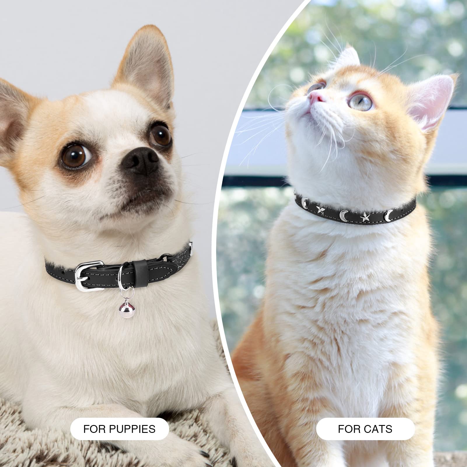 DILLYBUD handcrafted soft leather collar for comfortable all-day wear