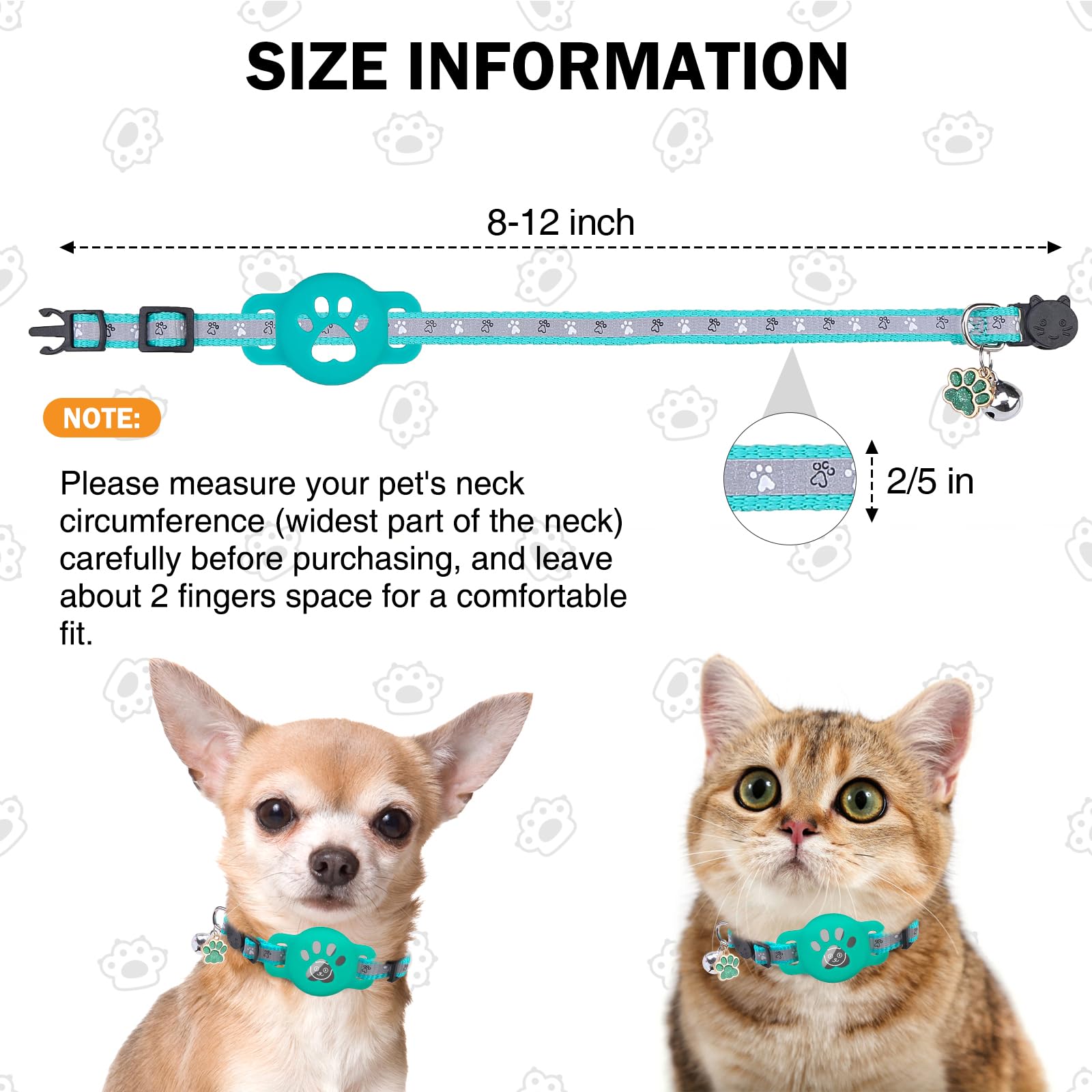 DILLYBUD lightweight collar keeps your pet comfortable during wear.