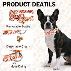 DILLYBUD detachable bow collar for easy styling during holidays and photoshoots.