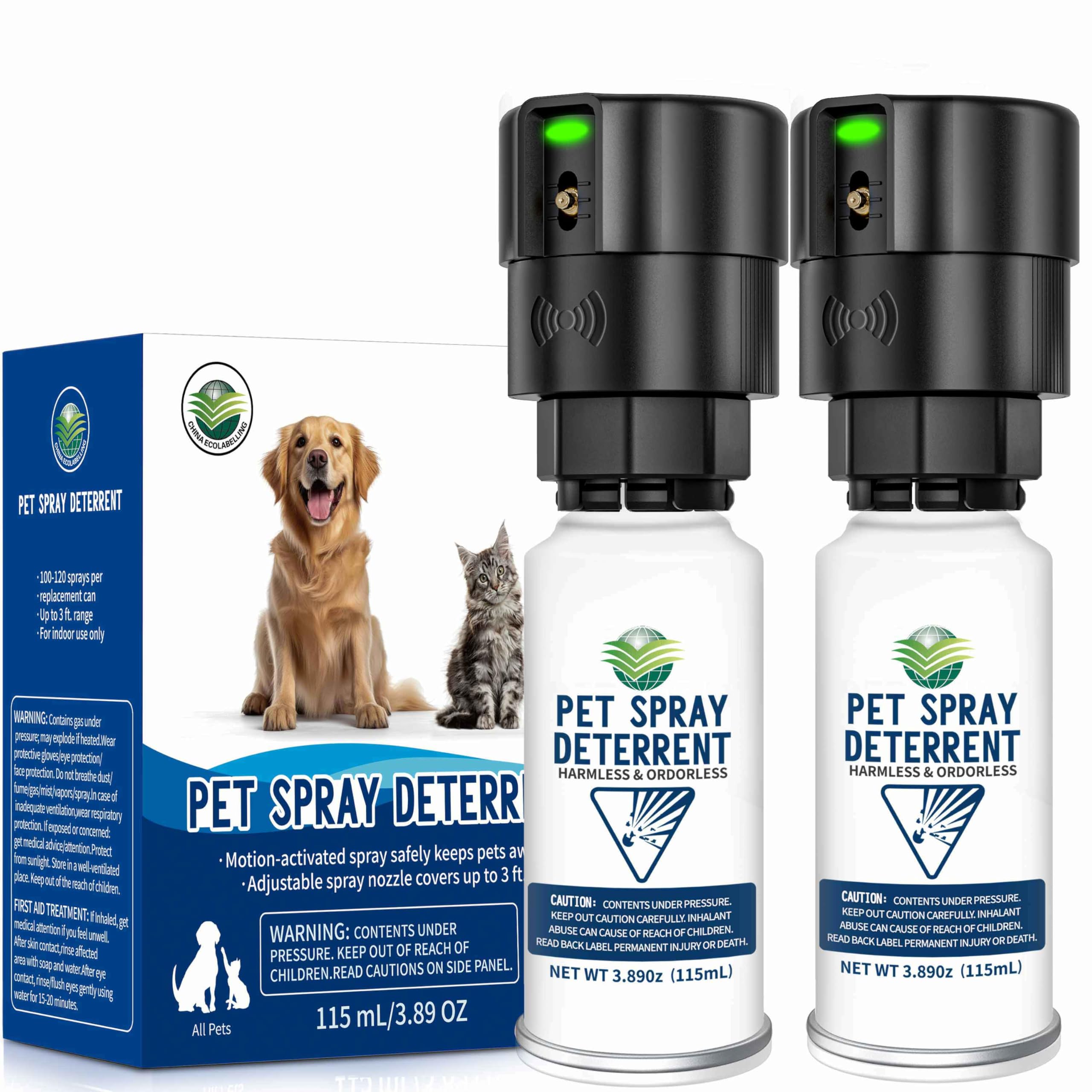 Diloqio cat spray deterrent system 2-pack front view for versatile pet boundary control
