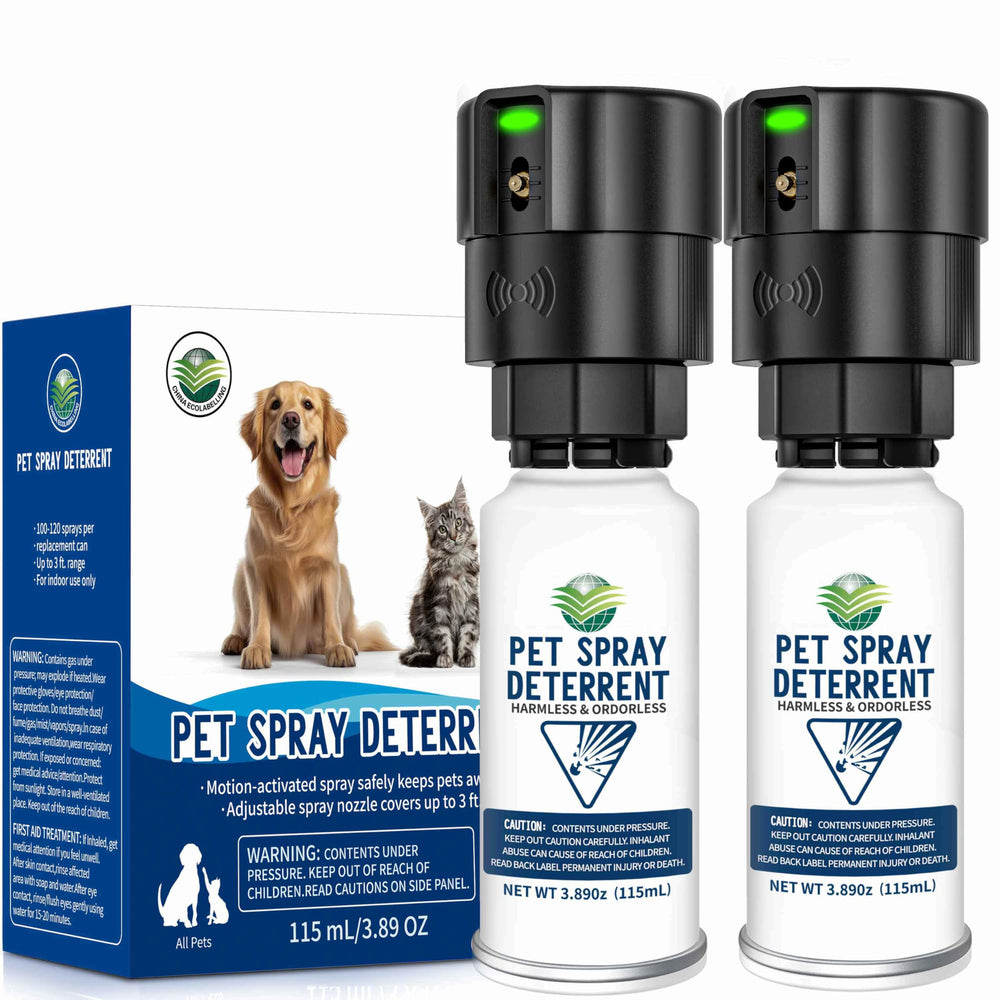Diloqio cat spray deterrent system 2-pack front view for versatile pet boundary control