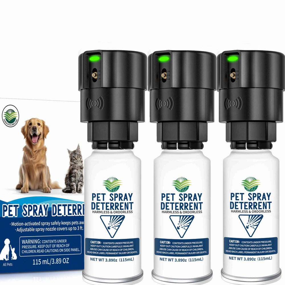 Diloqio cat spray deterrent system 3-pack deters pets from furniture and plants.