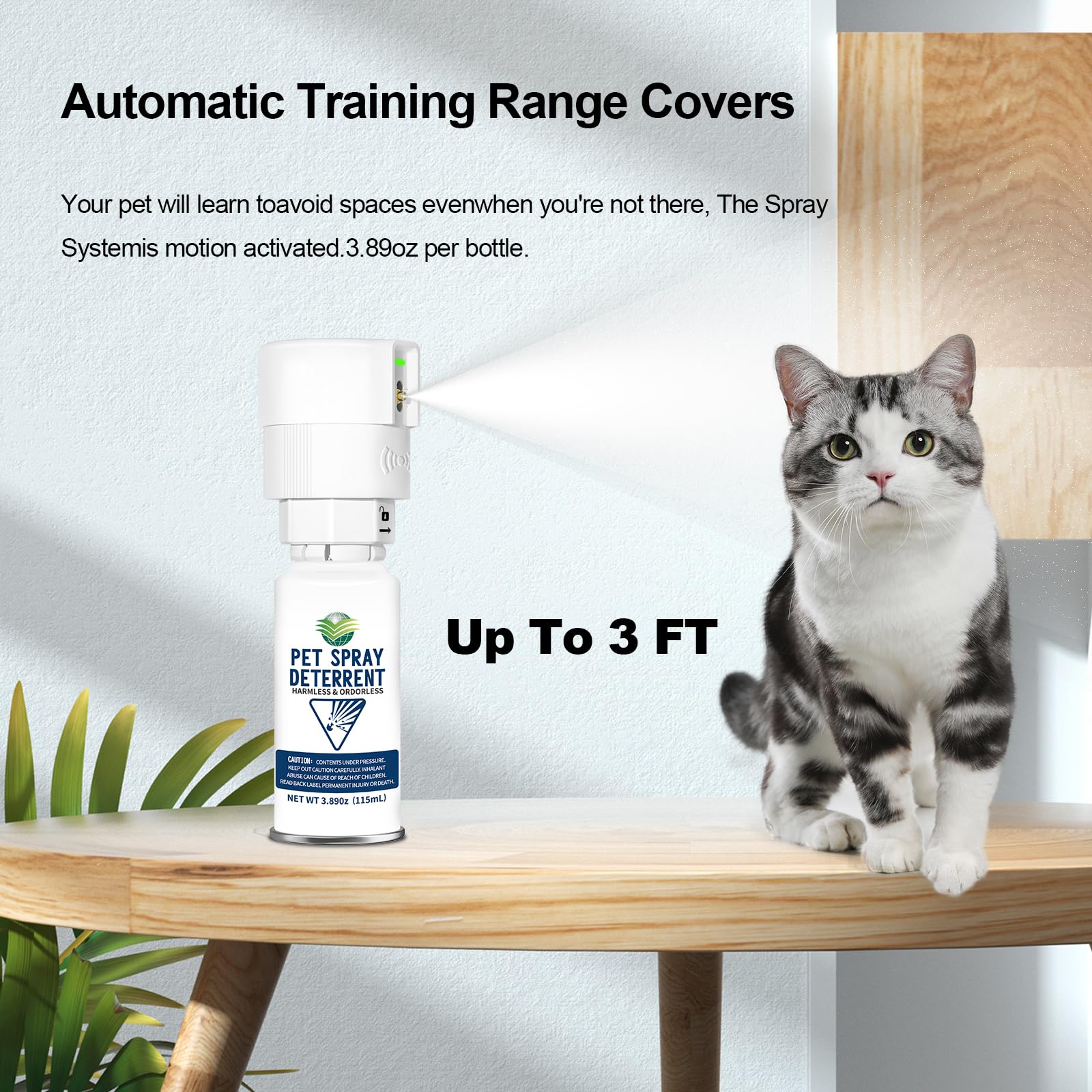 diloqio cat spray deterrent system plant-area use guards plants and counters from curious paws