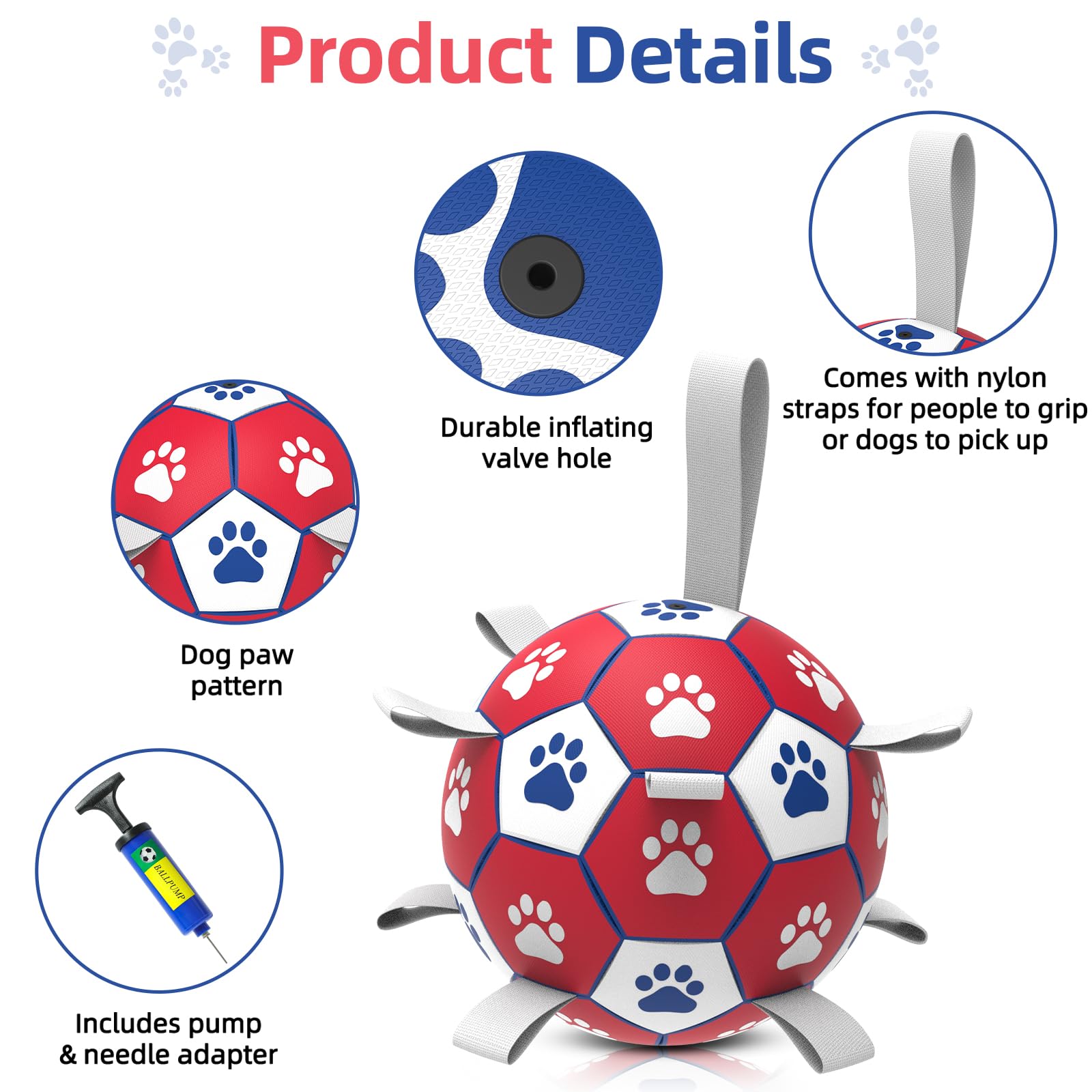 Diman dog balls for outdoor and indoor play boosts activity and reduces boredom.