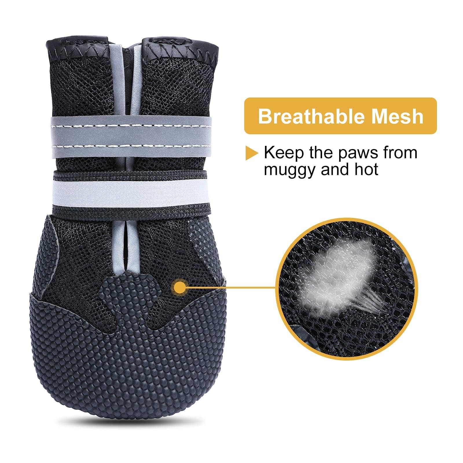 Dimicoo botas perro antideslizantes para mejor tracción en superficies mojadas.