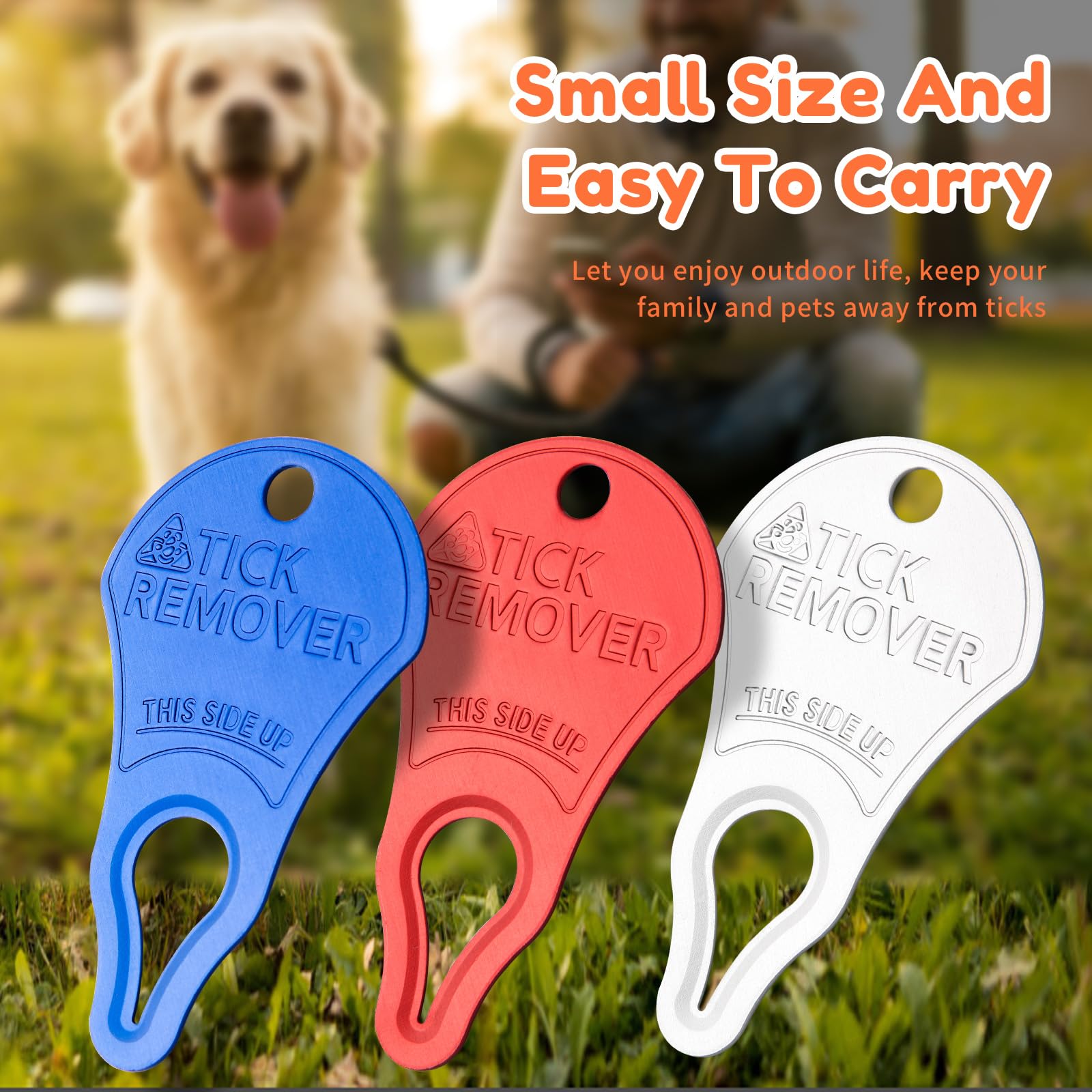 Dimsem tick removal tools outdoors during camping or activity