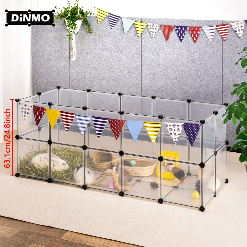 DINMO guinea pig cages 24inch height keeps pets contained safely.