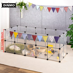 DINMO guinea pig cages 24inch height keeps pets contained safely.