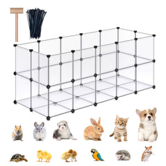 DINMO Guinea Pig Cages bottom setup shows stable play area.