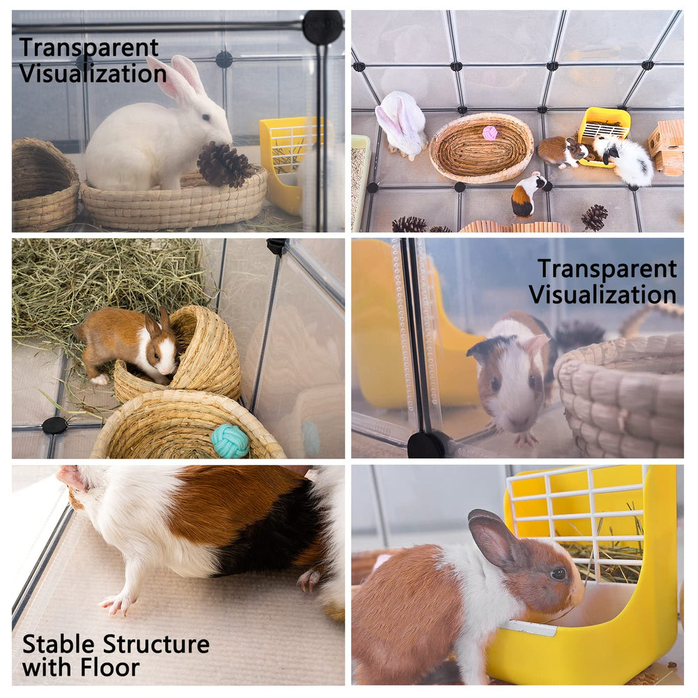 DINMO guinea pig cages external view helps quick pet monitoring.