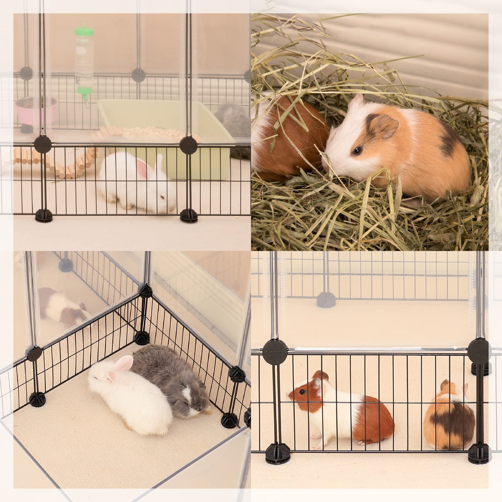 DINMO rabbit playpen easy assembly with tools speeds setup