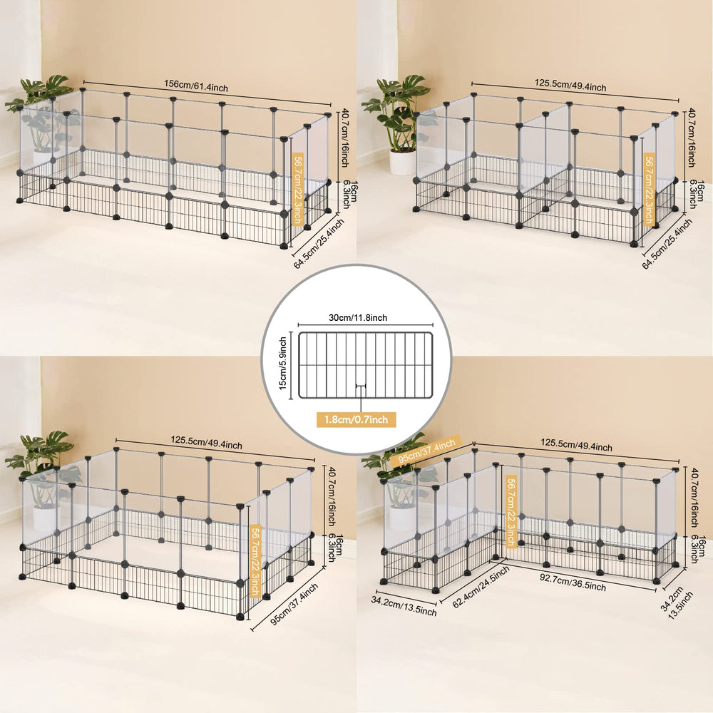 DINMO rabbit playpen non-slip mat protects floors during play