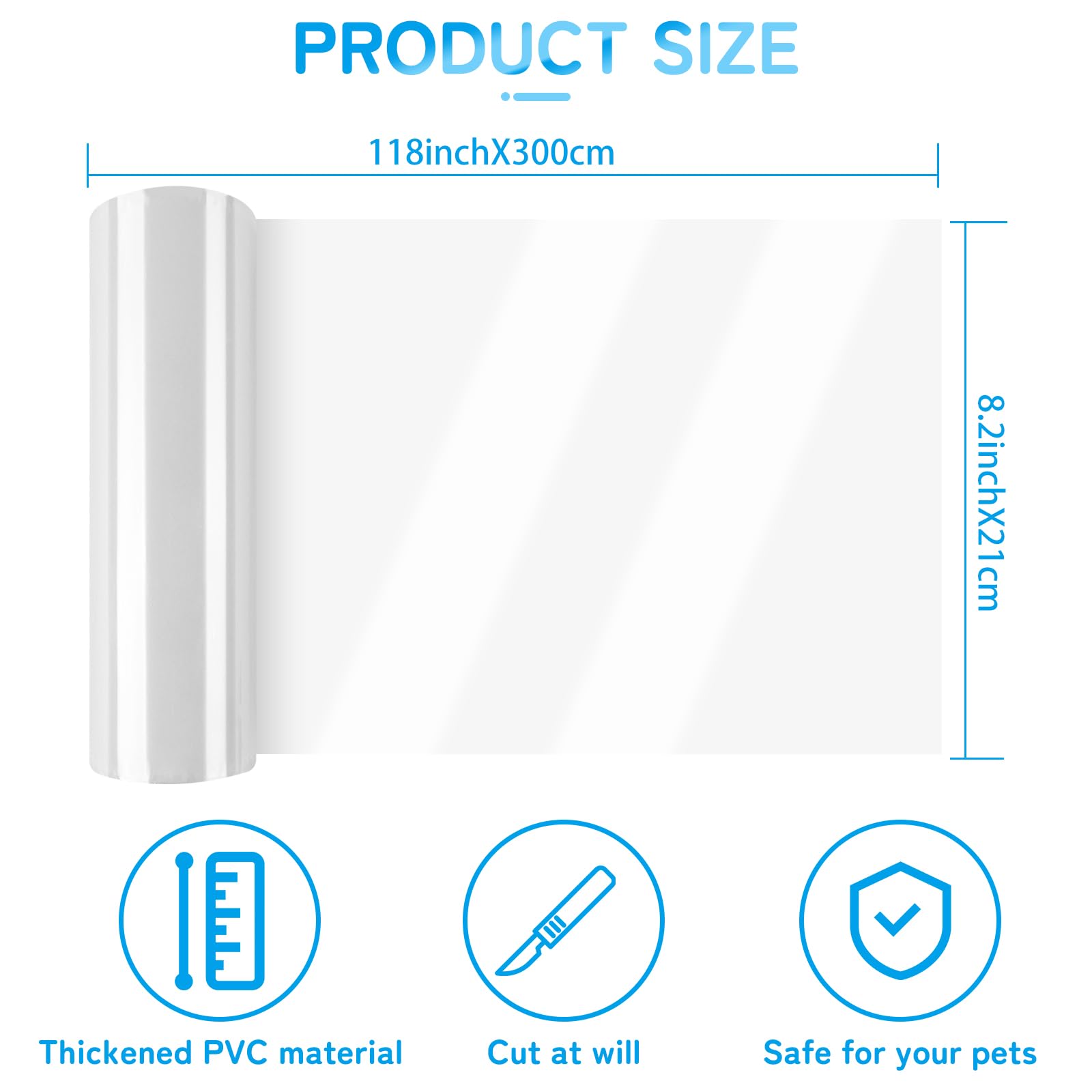 DINSUMRUG clear door protector blends with décor and prevents marks