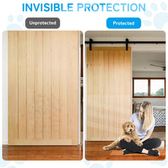 DINSUMRUG door frame protector in clear material preserves surfaces