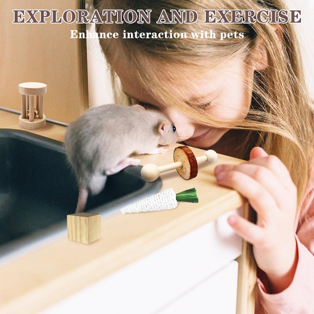 DINTSTYLE grass carrot toy supports gnawing and dental care.