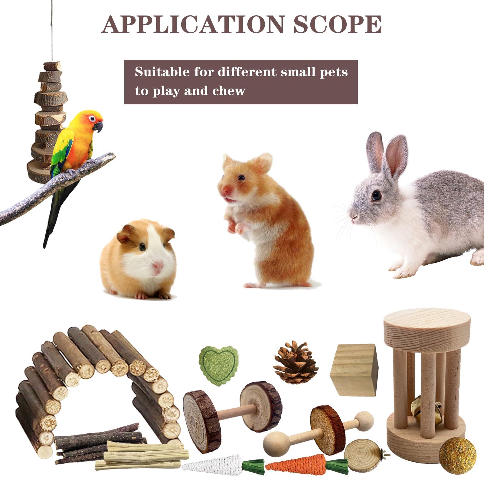 DINTSTYLE wooden molar blocks support tooth grinding and tangle-free play.