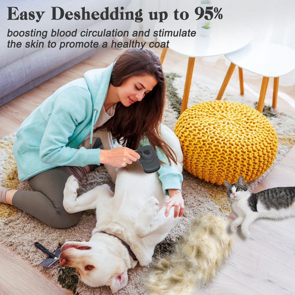 Dipoo deshedding-brush-stainless-steel-bristles demonstrates durability for long-term use.