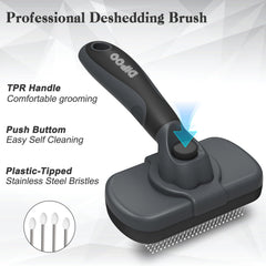 Dipoo brush-cat-side-view shows durable design for long and short-haired pets.