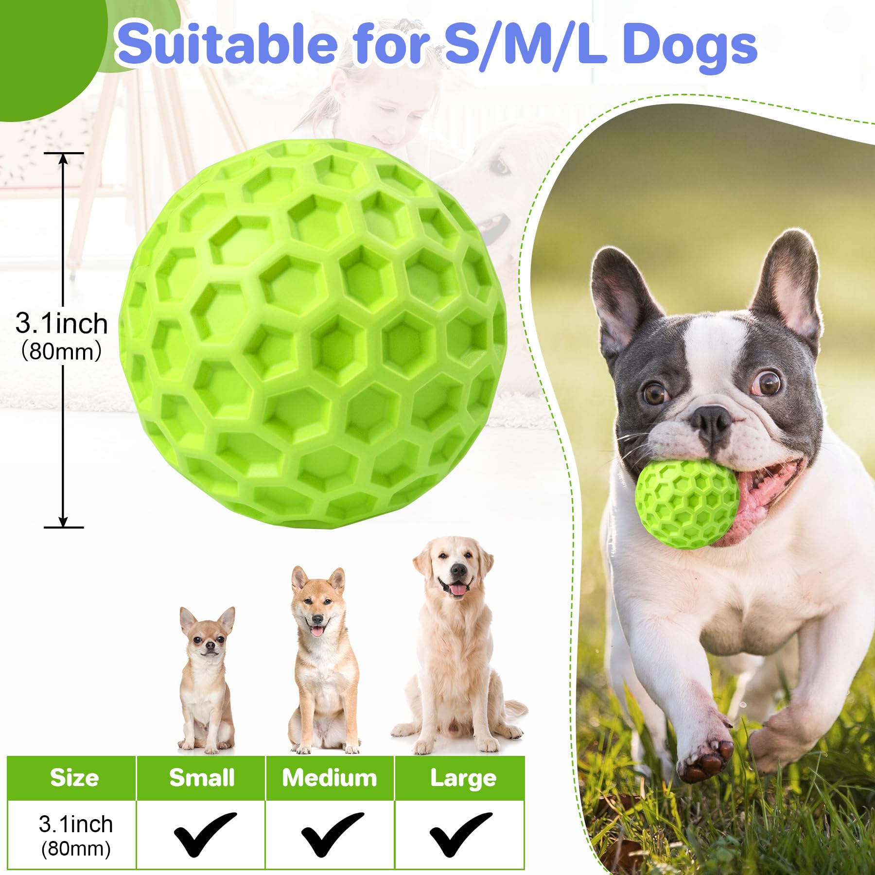 DISSKNIC durable chewer ball for large breeds withstands tough chewing
