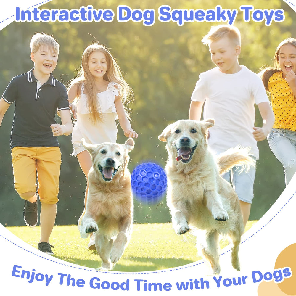 DISSKNIC Indestructible Squeaky Dog Ball stands up to tough chewers for extended fun