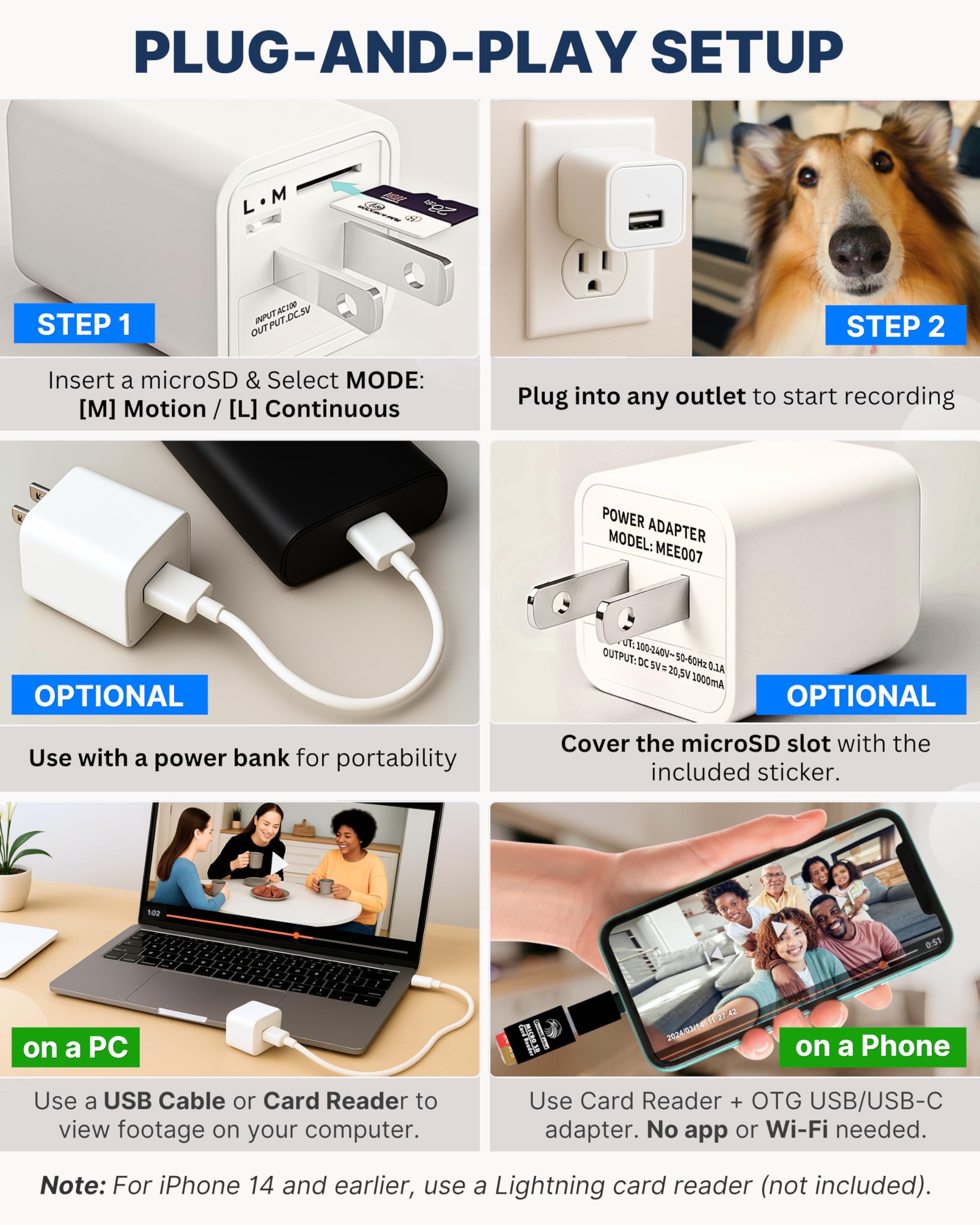 DIVINEEAGLE Dome Cam plug-in setup enables quick placement in any room.