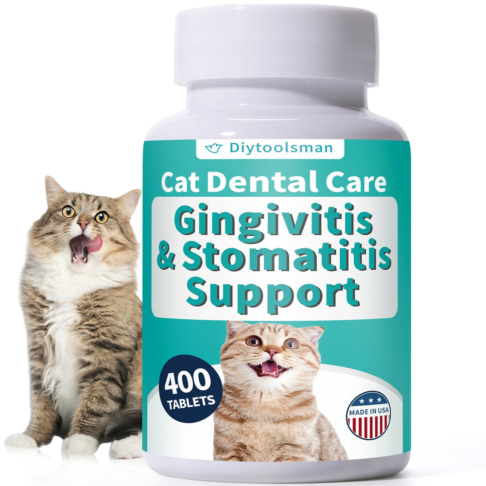 diytoolsman cat dental tablets bottle enables easy daily care for healthier teeth
