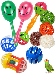 DIYUQISHI hollow-bell bird toy engages birds in interactive play and exploration.