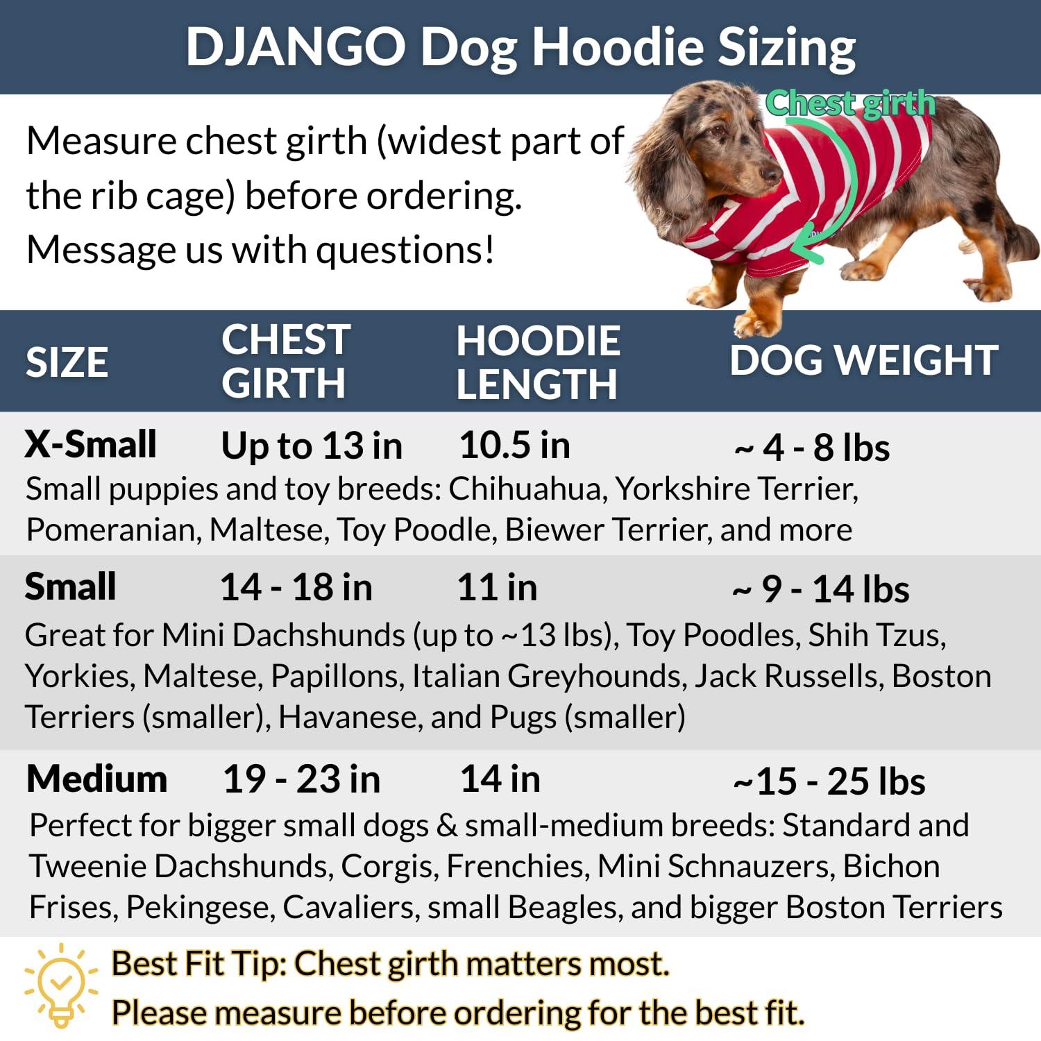 DJANGO Dog Hoodie machine-washable care makes cleaning quick