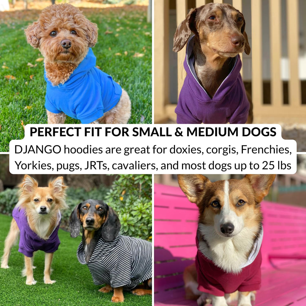 DJANGO dog hoodie machine-washable design supports daily wear