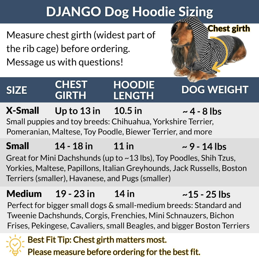 DJANGO Dog Hoodie machine washable design simplifies care after adventures.