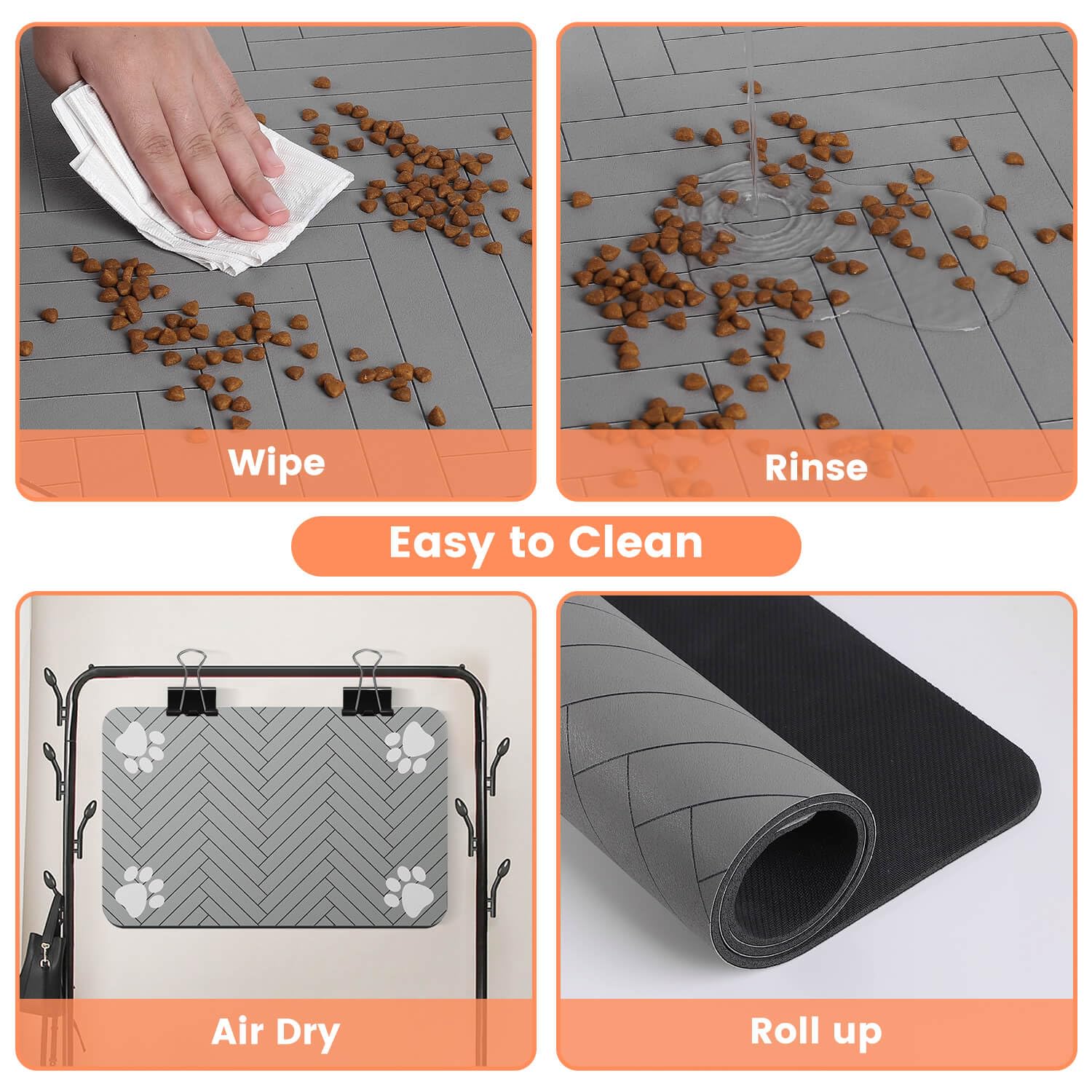 DK177 pet feeding mat durable tear-resistant surface for pets