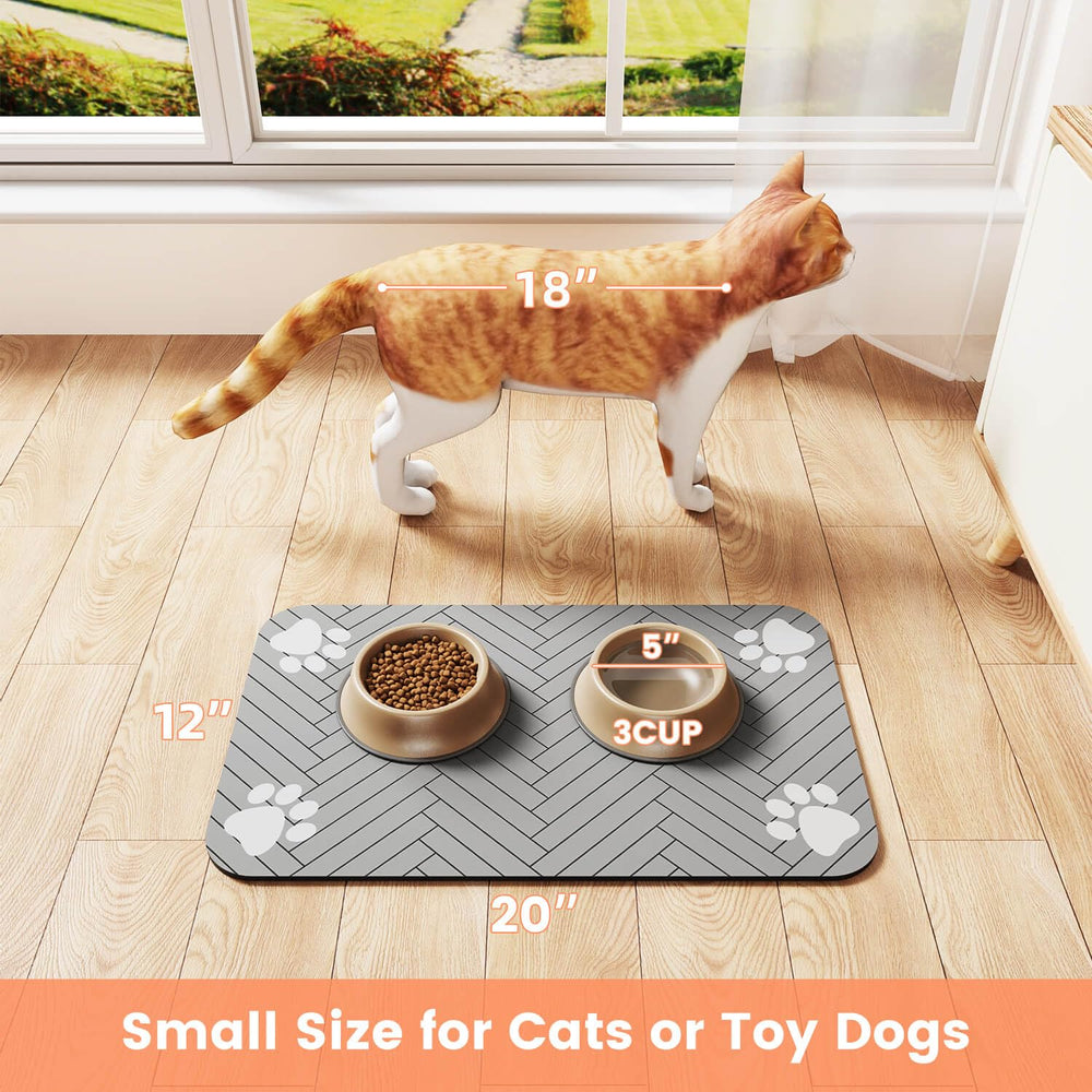 DK177 pet feeding mat 27x17 inch coverage for bowls