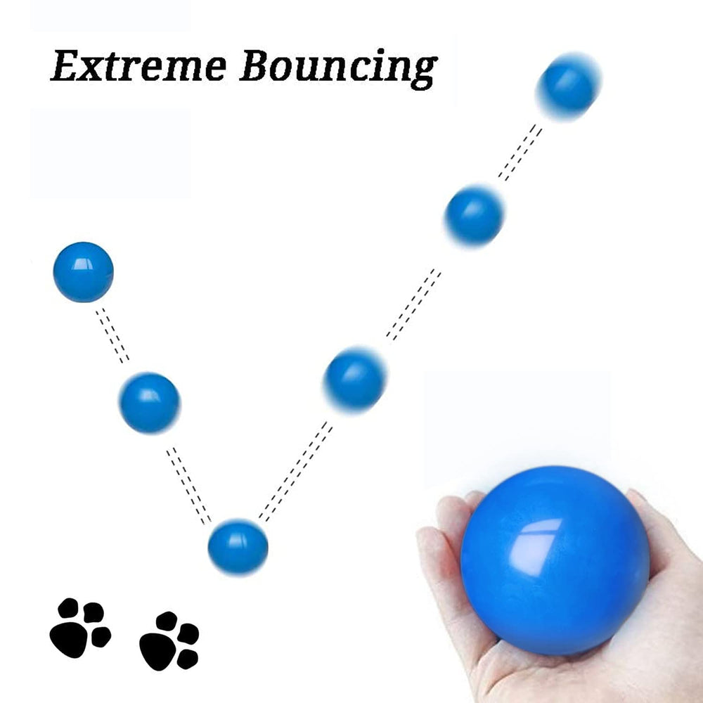 DLDER sturdy natural rubber ball resists powerful chewers during intense play.